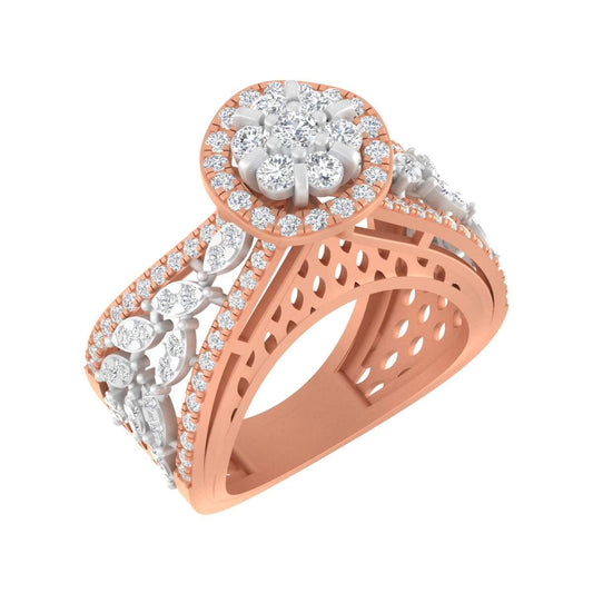 Halo Diamonds Ring
